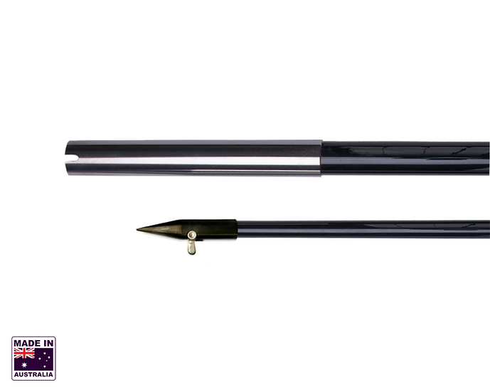 Hookem Straight Shotgun - Includes 1 X 3.0M (10FT) 2 Piece Black Fibreglass Poles
