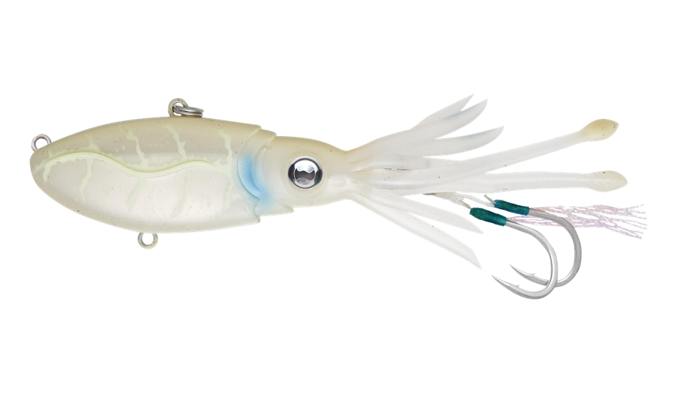 Nomad Design Squidtrex 85 Vibe 85mm - 21g - WTG - White Glow