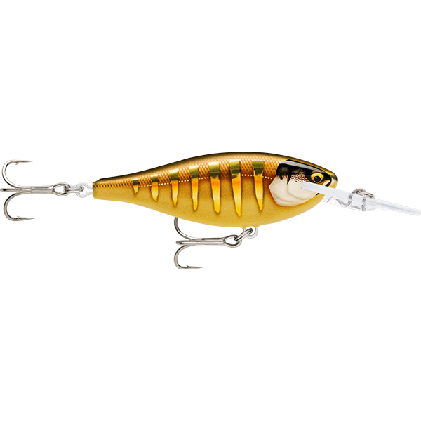 Rapala Shad Rap Elite 95 Gilded Striped Grey Shiner