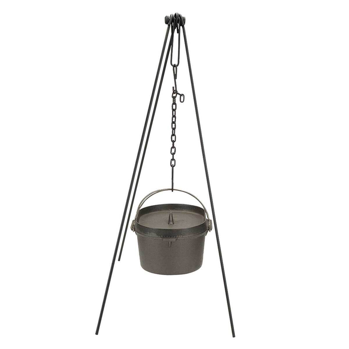 Camp Chef Dutch Oven 50 Tripod, Steel Chain for Hanging Cookware, TRIPOD50