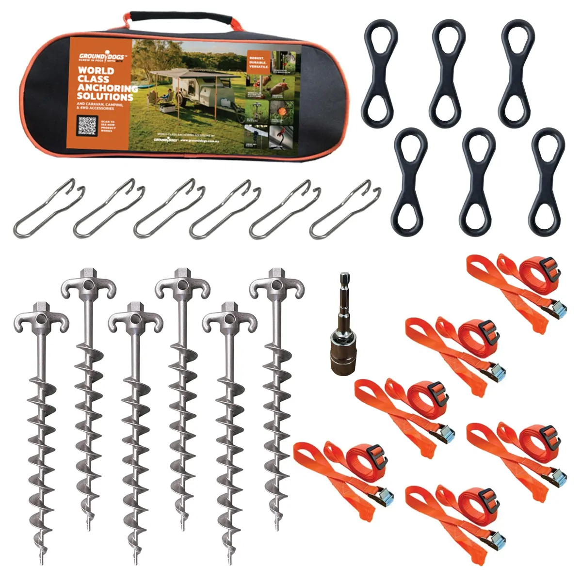 Ground Dogs Soft Terrain Anchor Kit
