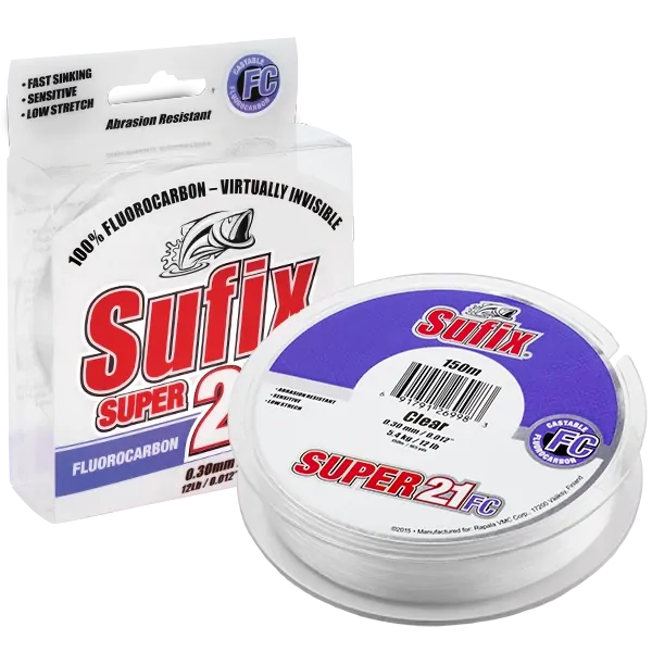 Sufix Super 21 Fluorocarbon Leader 40m 60lb - 0.60mm