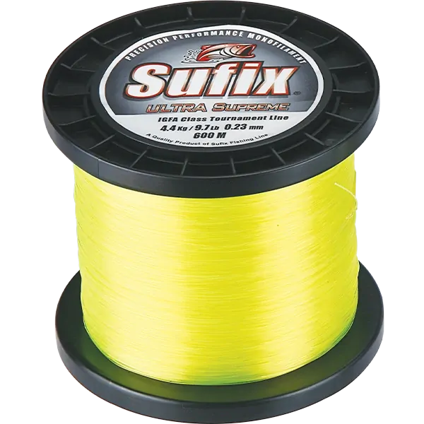 Sufix Ultra Supreme IGFA 600m 10kg Neon Yellow