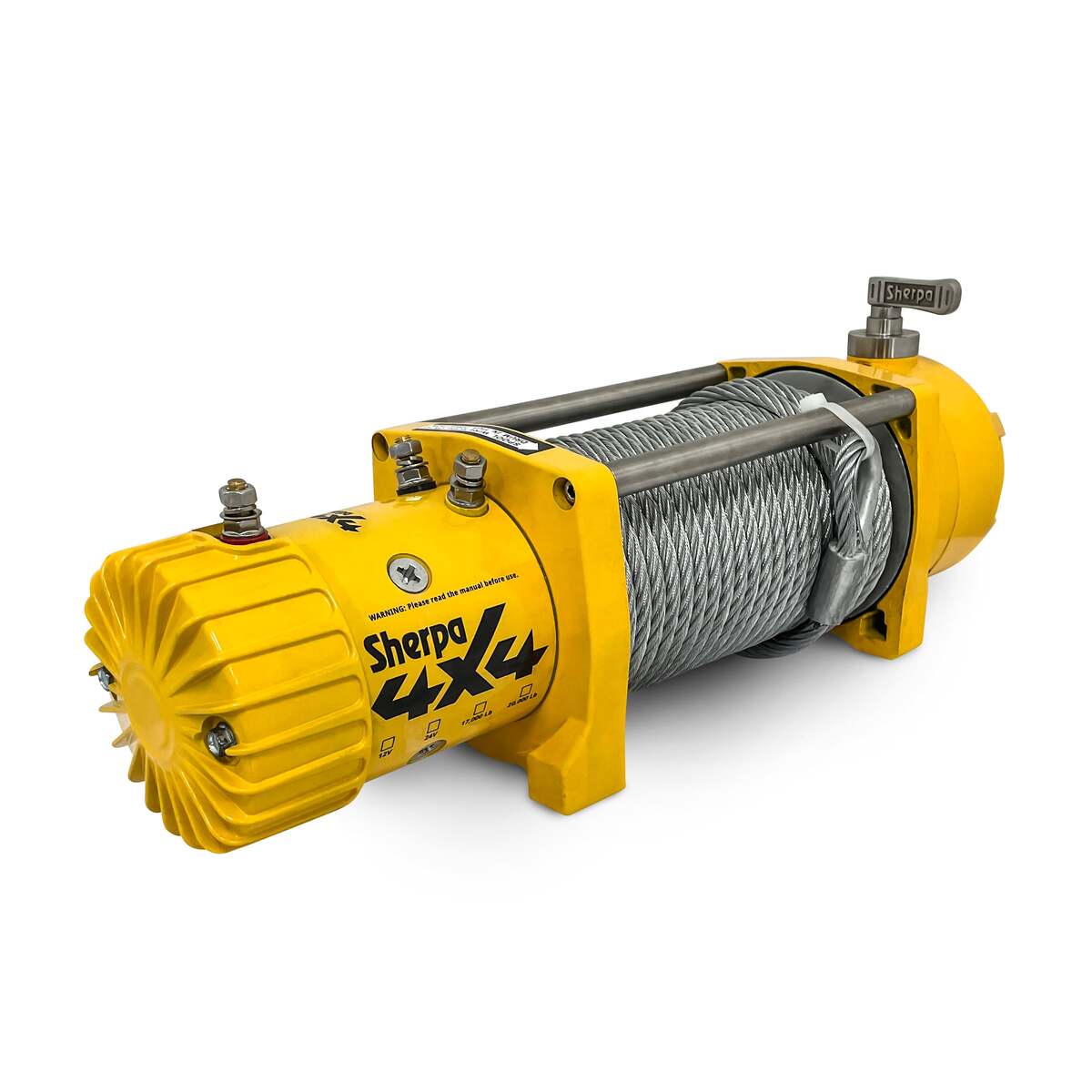 Sherpa Stallion Winch 24V Winch 17,000lb, 45m cable Outback Equipment