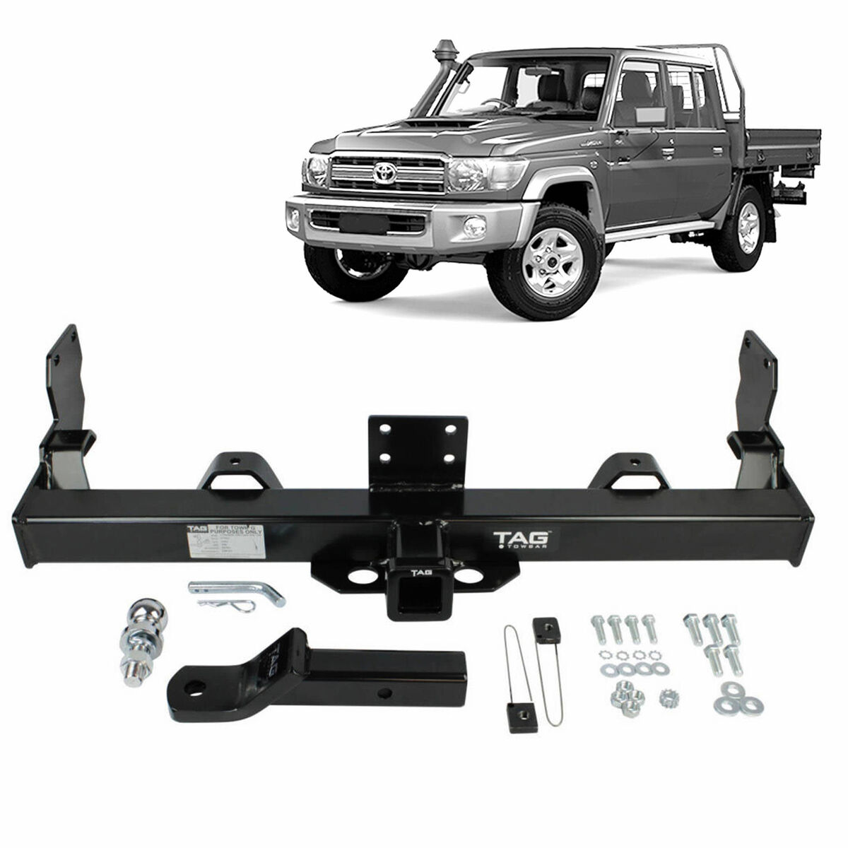 TAG+ HEAVY DUTY Towbar to suit Toyota Landcruiser (1985 2019