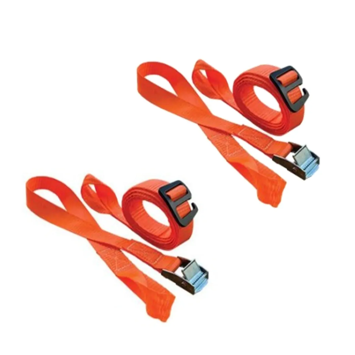 Ground Dogs Tie Down Straps with Retaining Clips - Pair