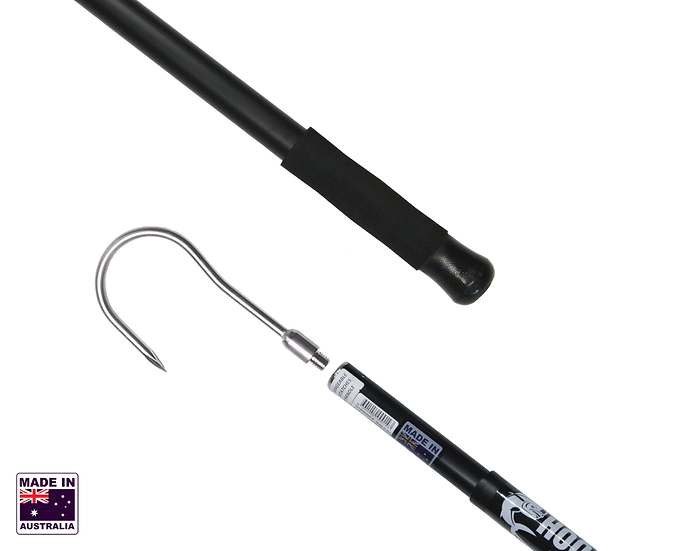 Hookem Telescopic Round Gaff - Interchangeable 8 X 85mm Stainless Head - 80cm To 1.2M