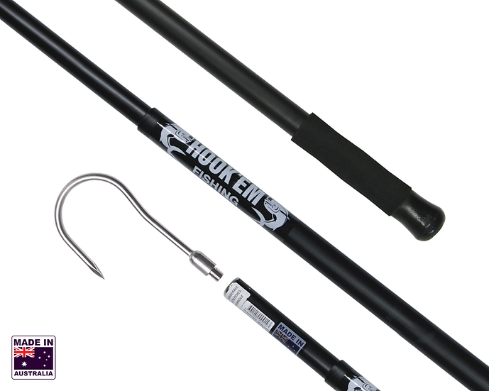 Hookem Telescopic Round Gaff - Interchangeable 8 X 85mm Stainless Head - 2M To 3.6M