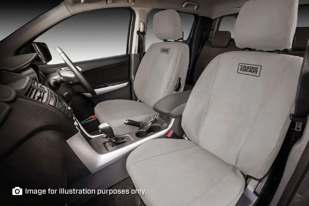 MSA Complete Front & Second Row - Tradie Gear Canvas Seat Covers To Suit Toyota - Hilux 8Th Gen Sr / Sr5 Dual Cab - (08/19 To Current)