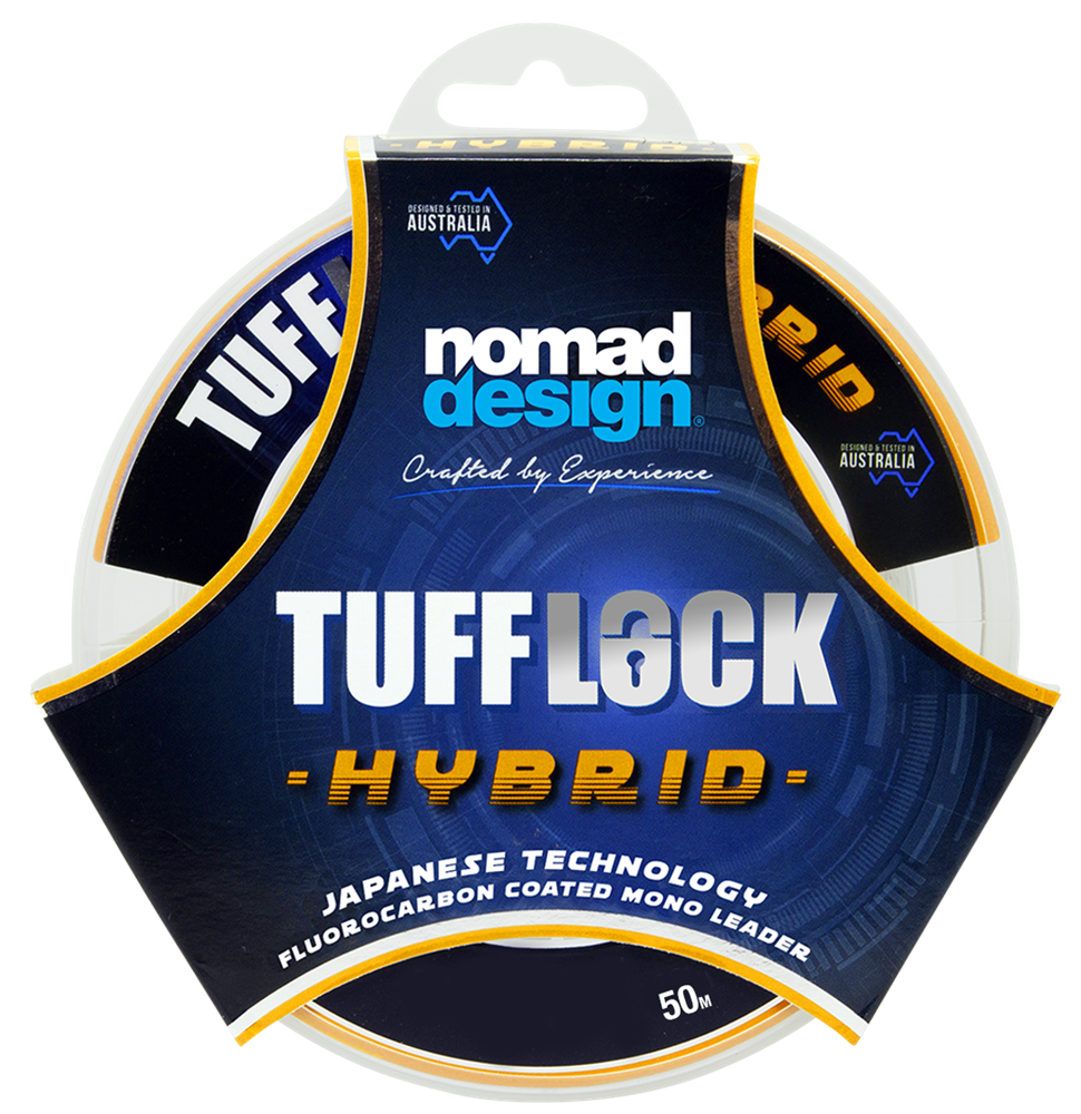 Nomad Design Tufflock Fluorocarbon Coated Mono Leader - 50m - 150lb
