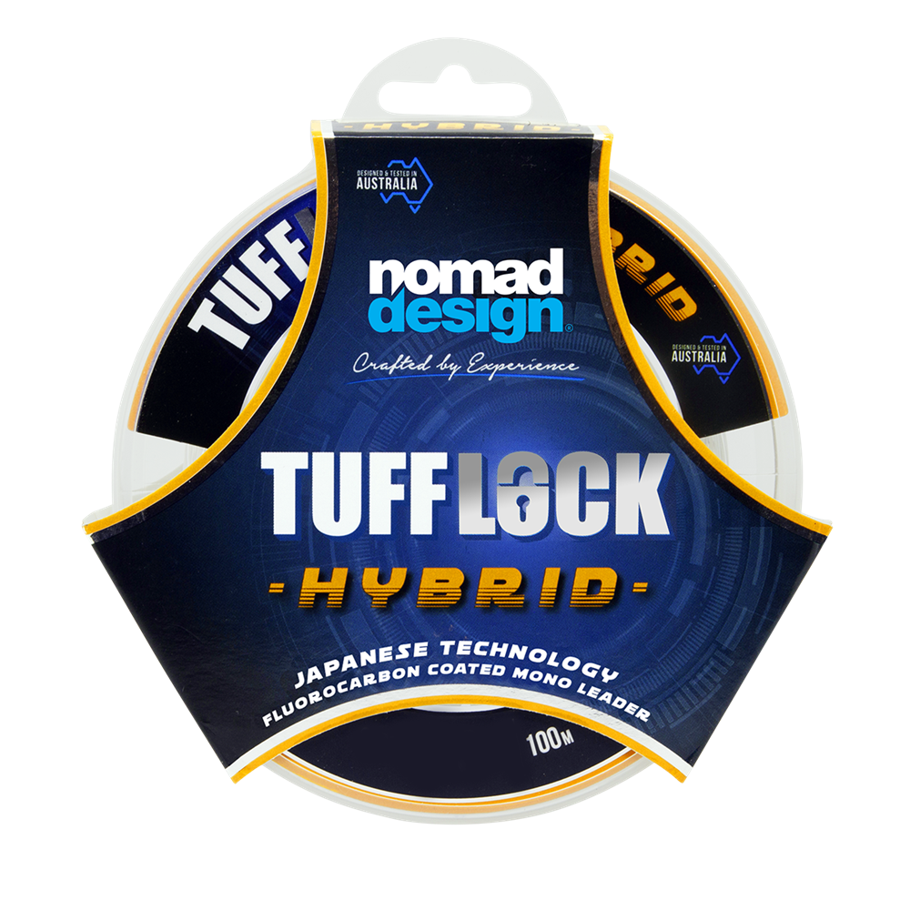 Nomad Design Tufflock Fluorocarbon Coated Mono Leader - 100m - 60lb