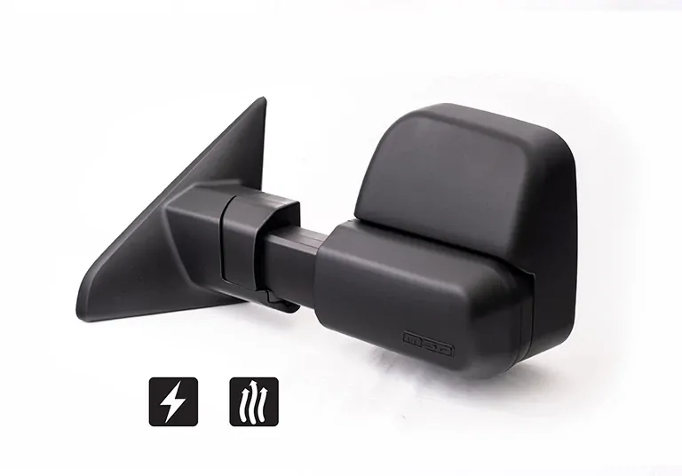 Towing Mirrors To Suit Ram 1500 (Black, Electric, Heated, Temp Sensor) 2018 - On