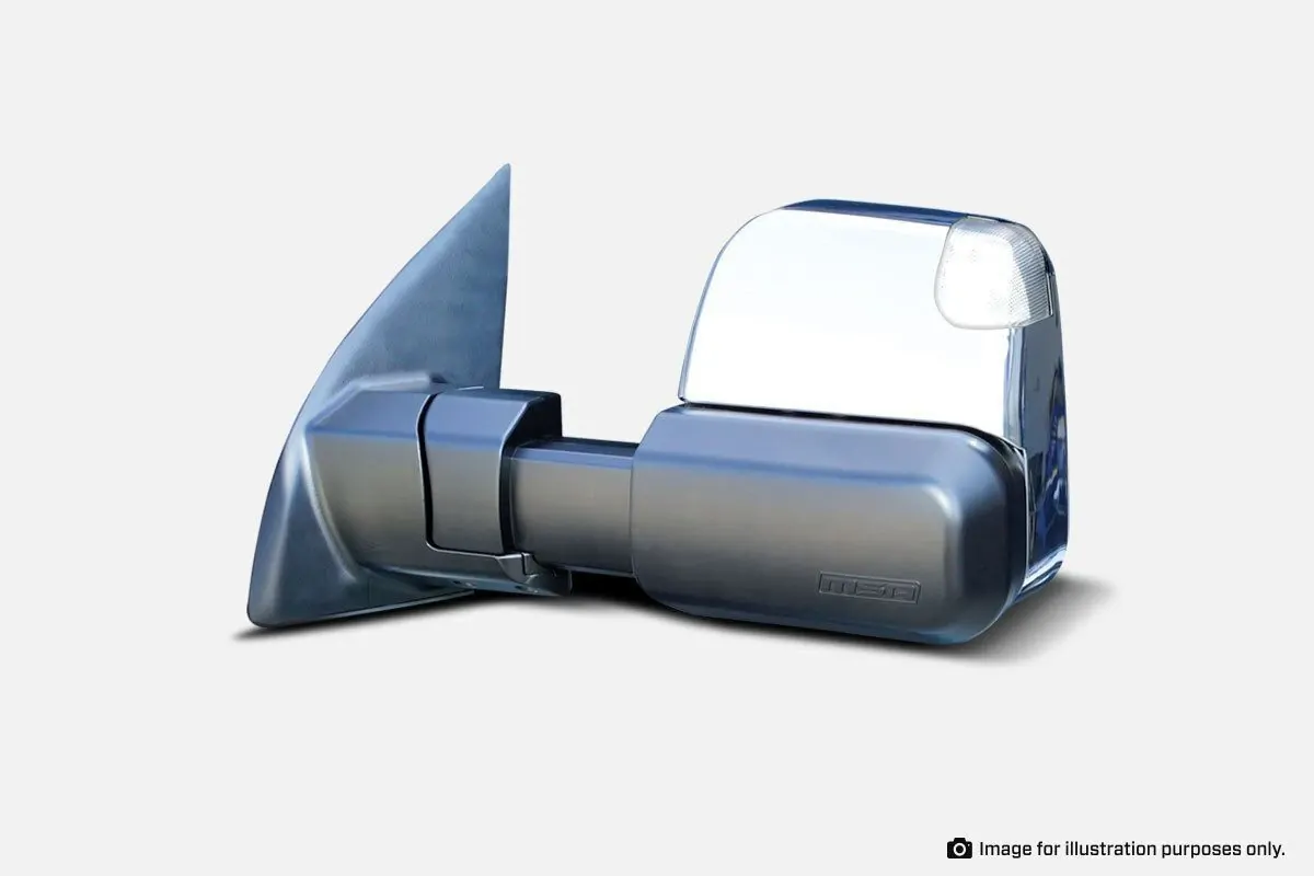 Msa Towing Mirrors (Chrome, Electric, Heated, Indicators) To Suit Tm1807 - Ford Everest 2015-Current