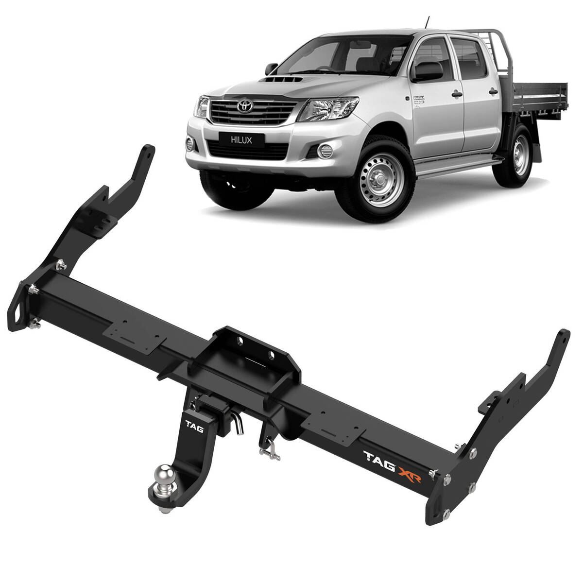 Stainless Steel Hitch Fishing Rod Holder for Truck,Hitch Mount Rod Holder,  4 Link Tube Fishing Rod Holder with Quick Release Pin,Truck Adjustment