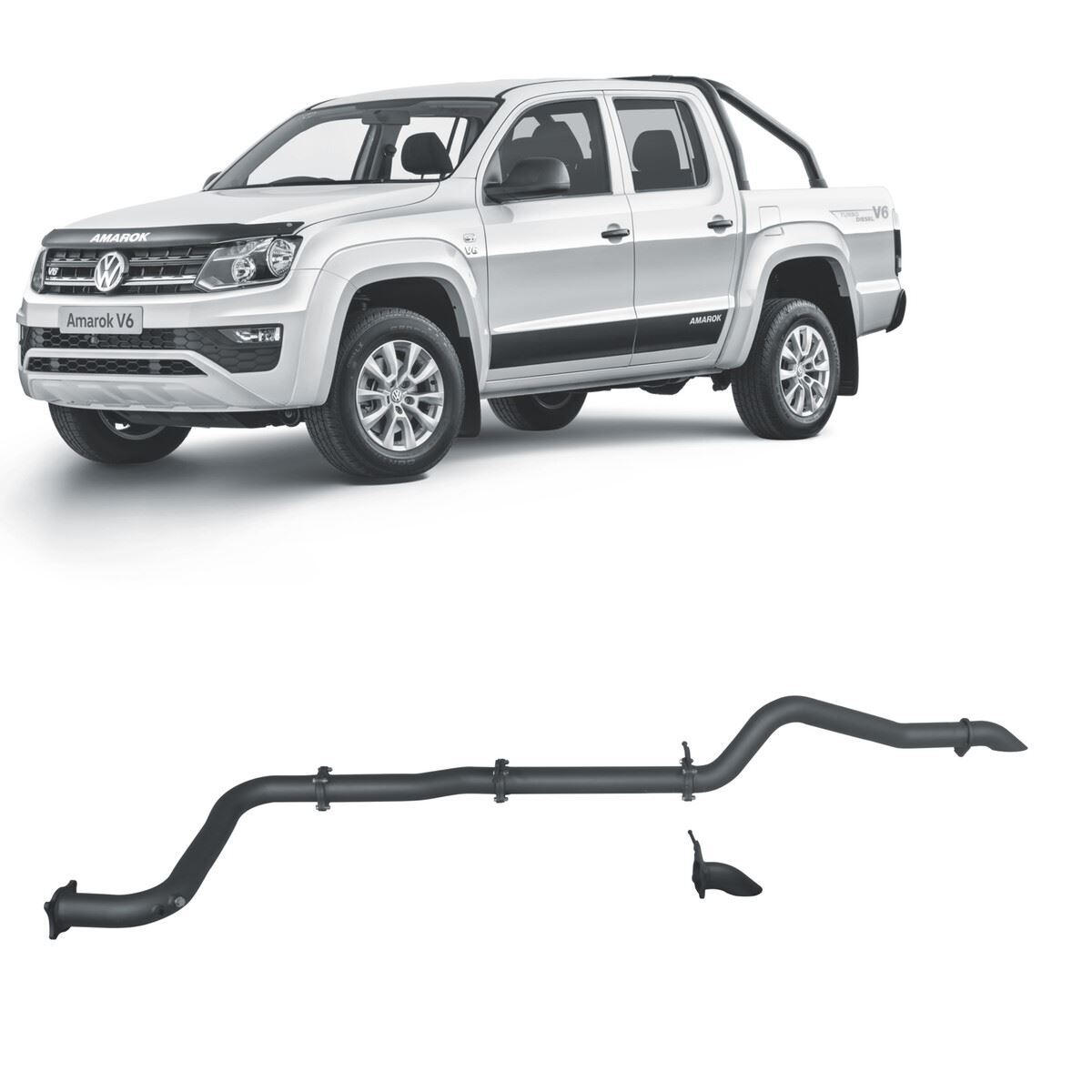 Redback Exhaust For Volkswagen Amarok DDXC 3.0 Litre Pipe Only