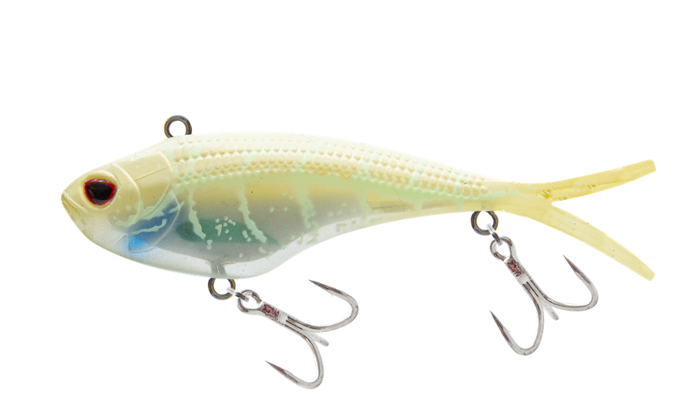 Nomad Design Vertrex Swim 95 Vibe 95mm - 23g - WTG - White Glow