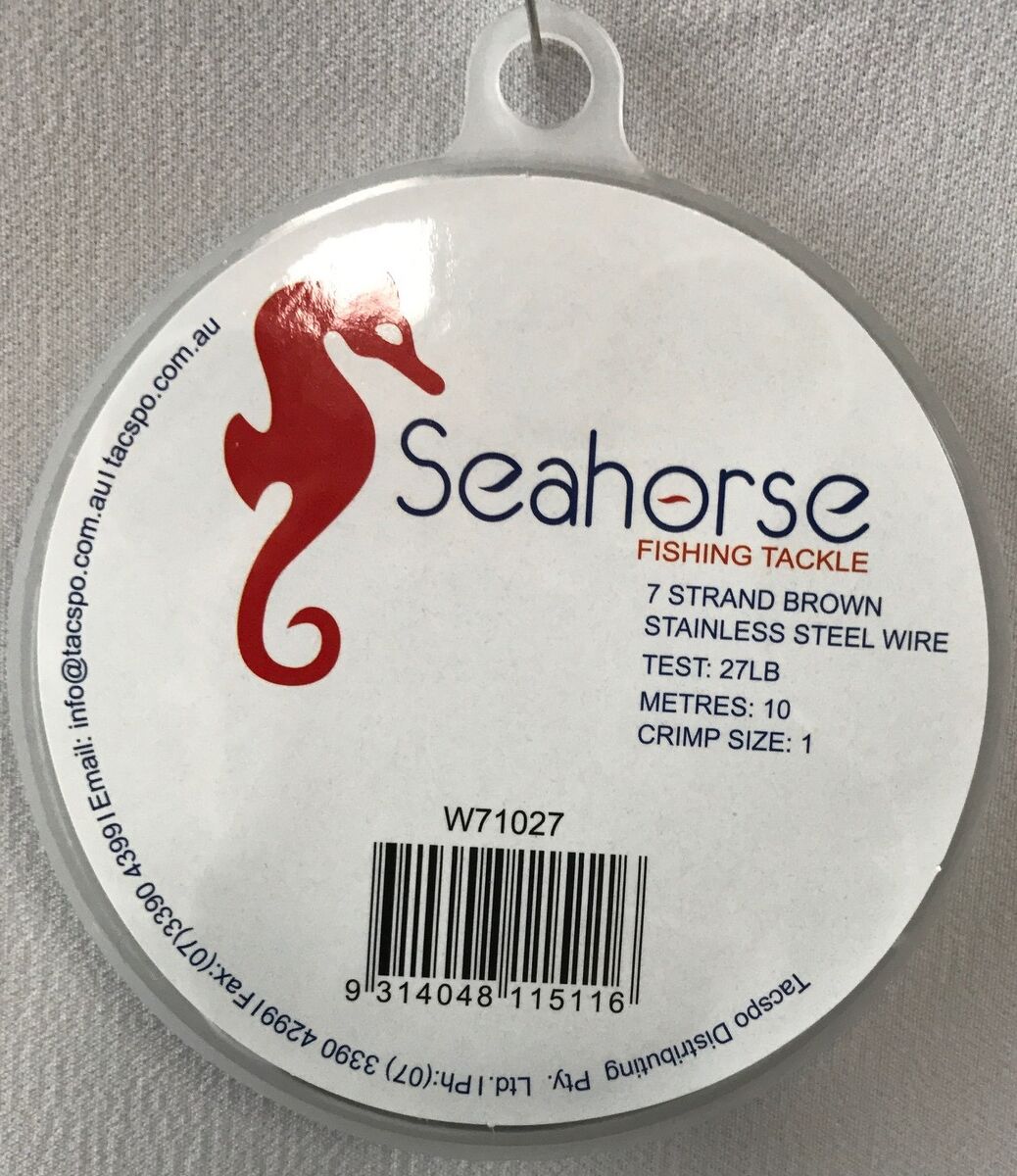 Seahorse Tackle Wire 1X7 Stainless Steel 27Lb X 10M