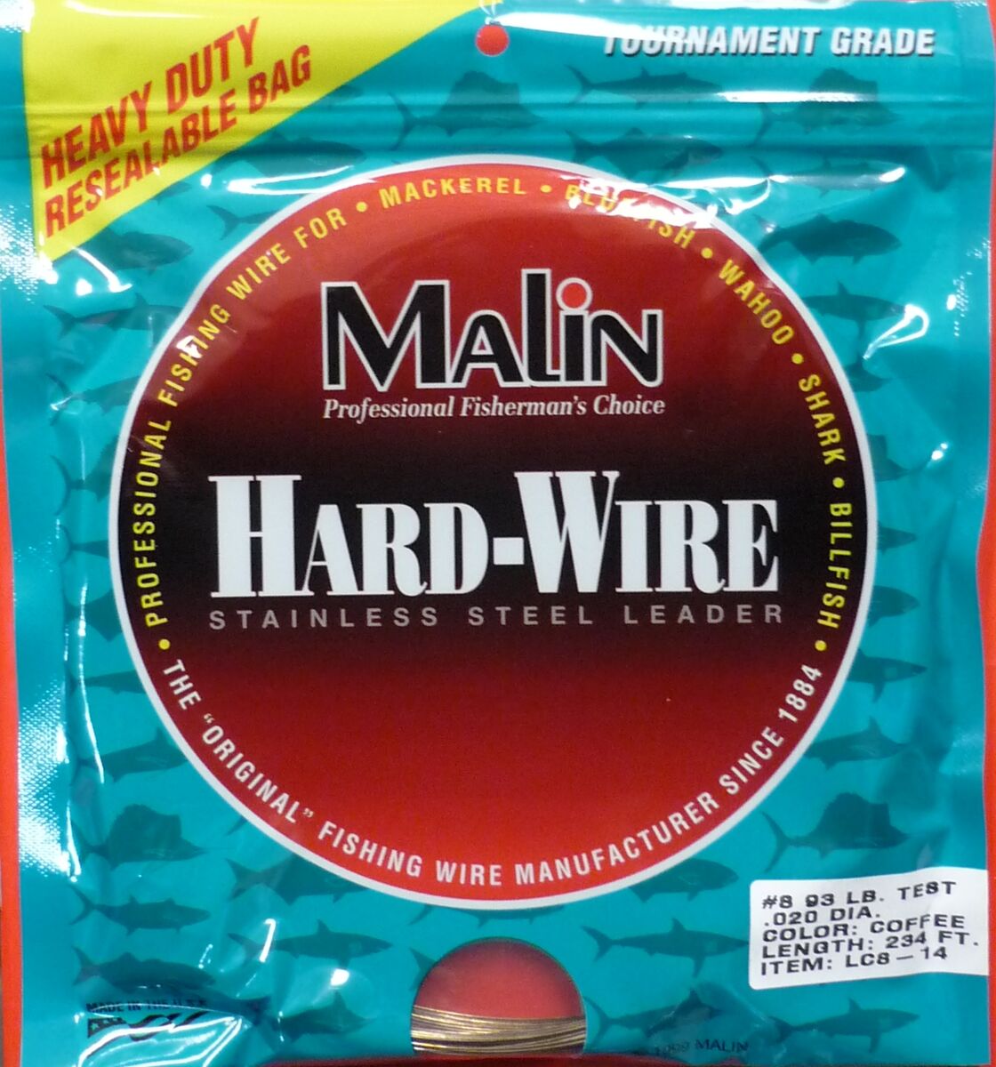 Malin Wire Us Stainless Steel 93LBox 1/4Lb.020" Br