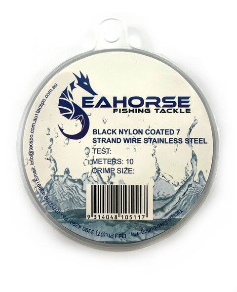 Seahorse Tackle Wire Black 10M X 116Lb