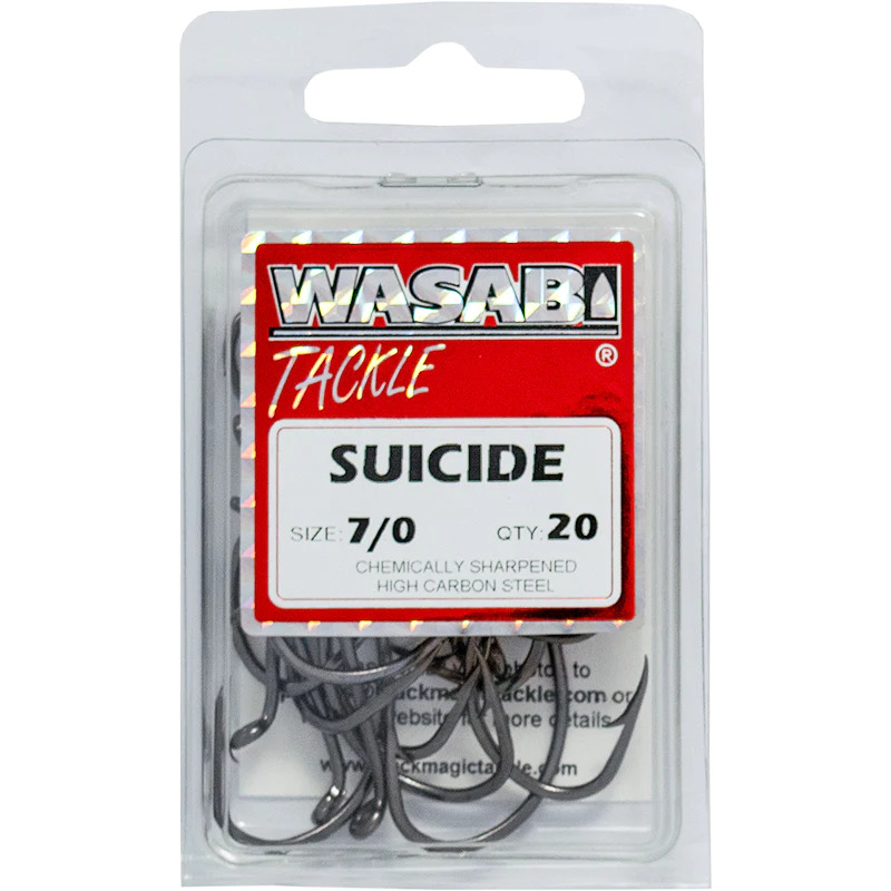 Wasabi Suicide Black 7/0 Hook Value Pack (42)