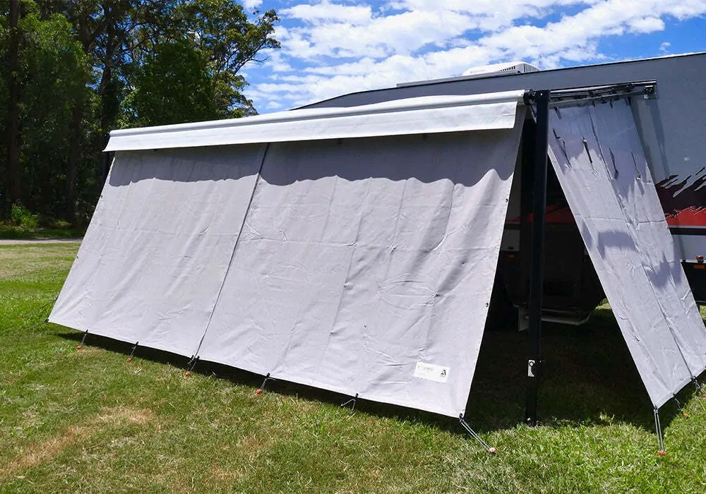 Xtend Outdoors Premium Long Side Shade Wall 10ft Centre Zip Long Shade Wall