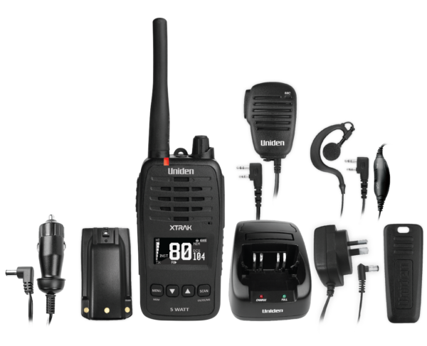 Uniden XTRAK 50 5 Watt Waterproof Smart UHF Handheld Radio