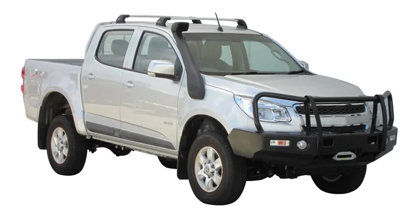 Yakima FlushBar 100 & 105cm Silver Pair (S26Y) To Suit Holden Colorado Crew Cab /2012-09/2016