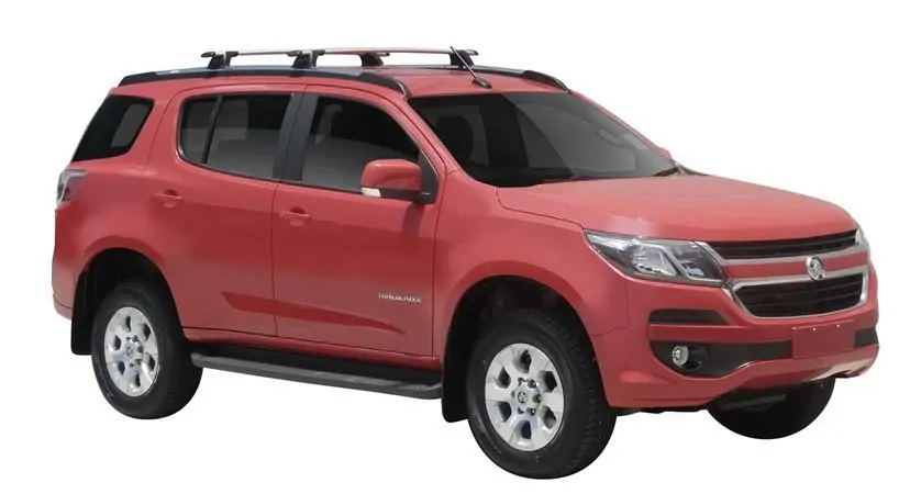 Yakima ThruBar 120cm Silver Pair (S16Y) To Suit Holden Trailblazer 5dr SUV /2016-/2020