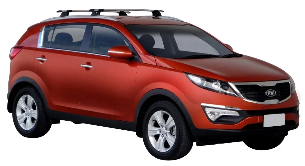 Yakima ThruBar 120cm Silver Pair (S16Y) To Suit Kia Sportage 5dr SUV /2010-/2015