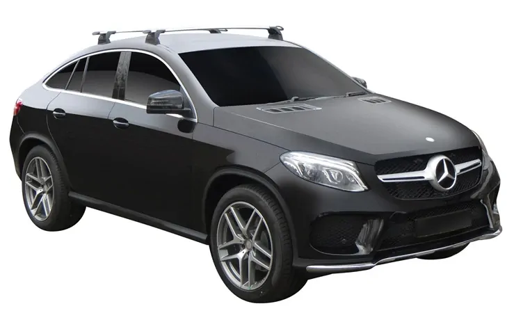 Yakima ThruBar 135cm Silver Pair (S17Y) To Suit Mercedes-Benz GLE 5dr Coupe /2015-05/2019