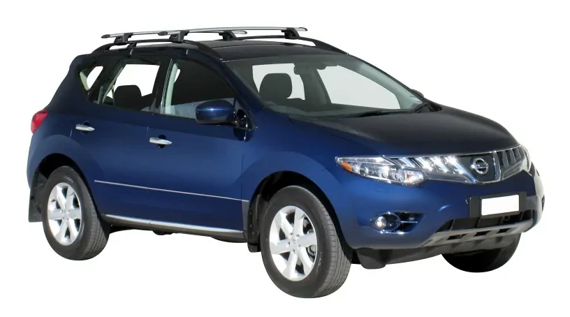 Yakima ThruBar 135cm Silver Pair (S17Y) To Suit Nissan Murano Z51 /2009-/On