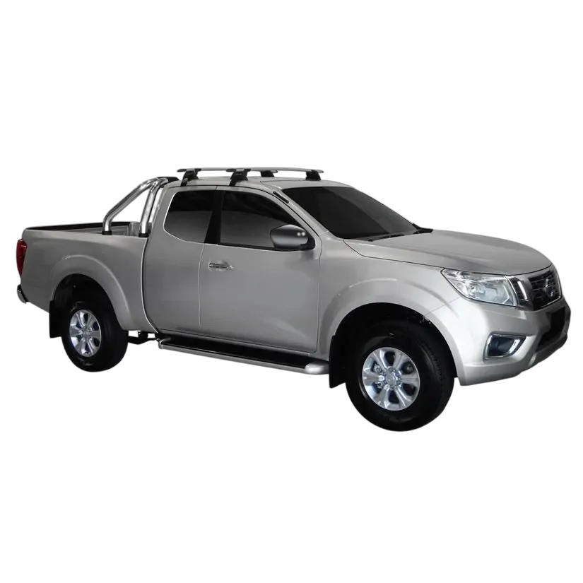 Yakima ThruBar 135cm Silver Pair (S17Y) To Suit Nissan Navara NP300 (D23) King Cab /2015-/On
