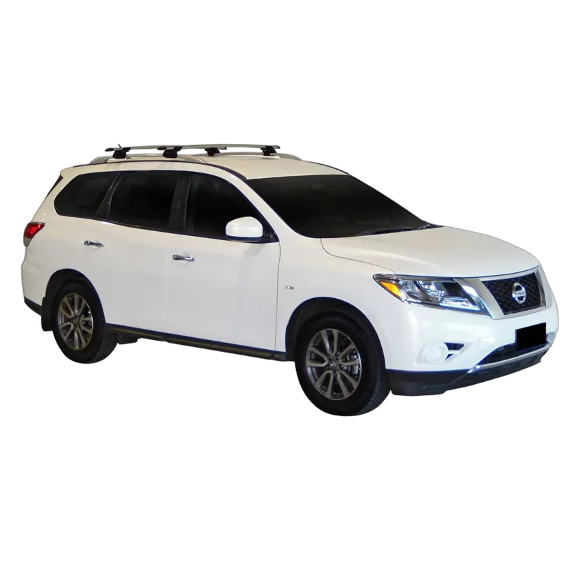 Yakima ThruBar 135cm Silver Pair (S17Y) To Suit Nissan Pathfinder 5dr SUV 11/2013-/2022