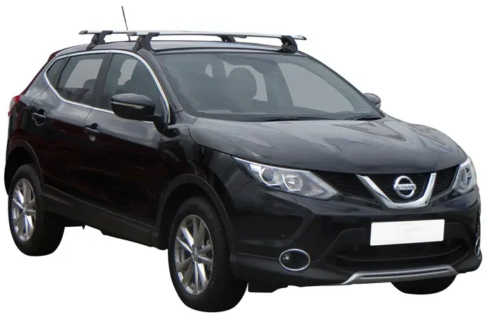 Yakima ThruBar 135cm Silver Pair (S17Y) To Suit Nissan Qashqai 5dr SUV 06/2014-/2022