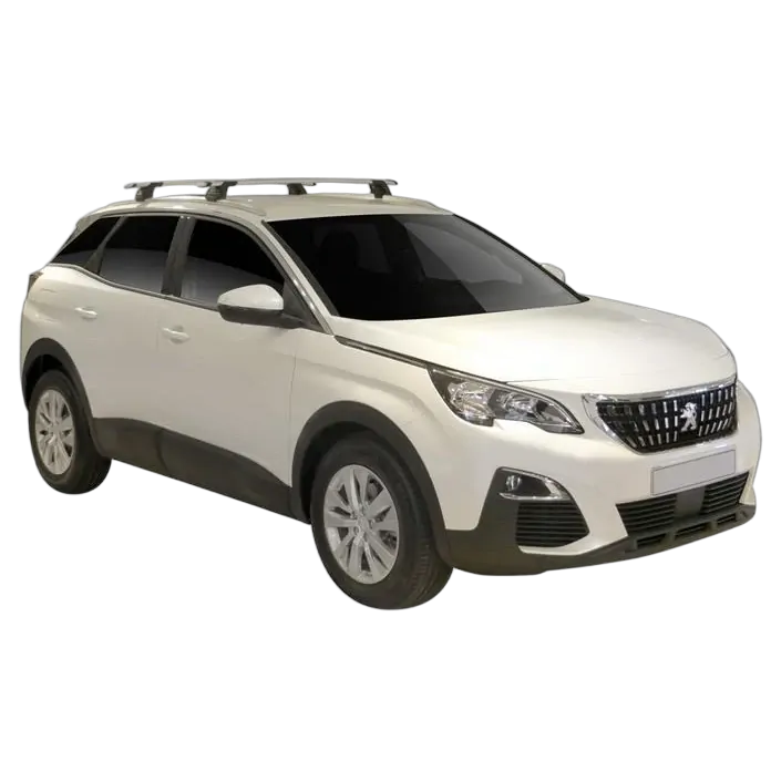 Yakima ThruBar 120cm Silver Pair (S16Y) To Suit Peugeot 3008 5dr SUV /2017-/On