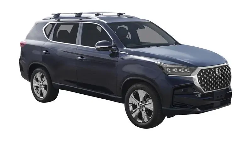 Yakima ThruBar 135cm Silver Pair (S17Y) To Suit SsangYong Rexton 5dr SUV /2017-/On