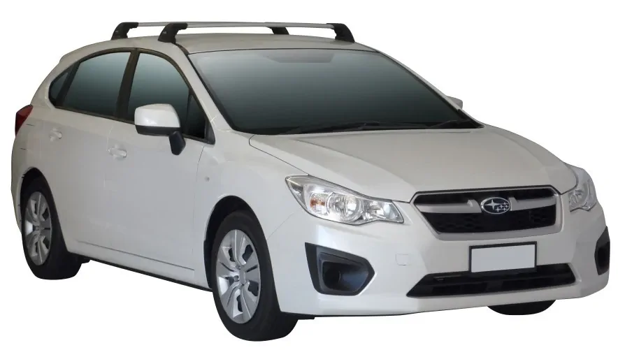 Yakima FlushBar 100 & 105cm Silver Pair (S26Y) To Suit Subaru Impreza WRX/STI /2012-05/2022