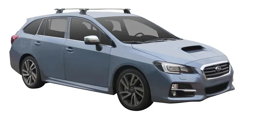 Yakima ThruBar 120cm Silver Pair (S16Y) To Suit Subaru Levorg 5dr Wagon 06/2016-/On