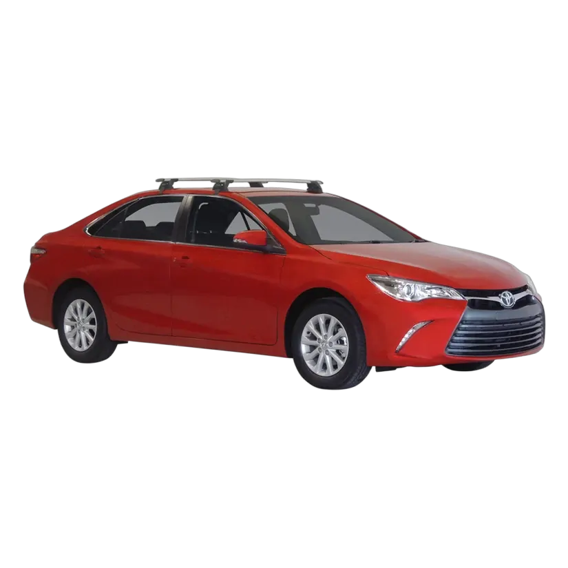 Yakima ThruBar 120cm Silver Pair (S16Y) To Suit Toyota Camry 4dr Sedan 11/2012-/2018