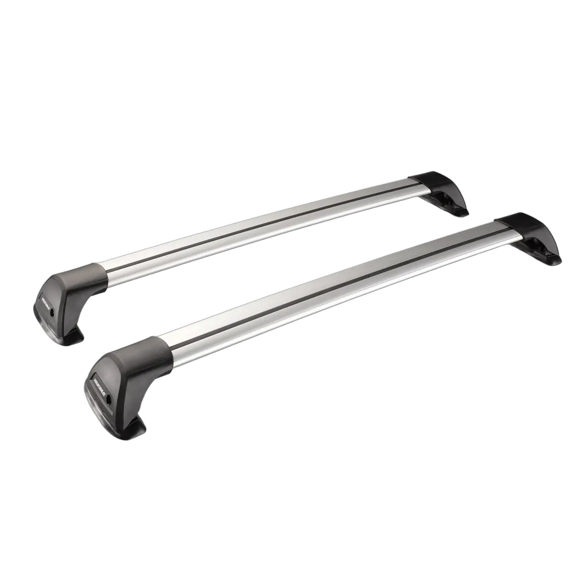 Yakima FlushBar 100 & 105cm Silver Pair (S26Y) To Suit Toyota Kluger GX 06/2021-/On