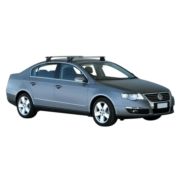 Yakima ThruBar 120cm Silver Pair (S16Y) To Suit Volkswagen Passat Mk6 03/2006-09/2015