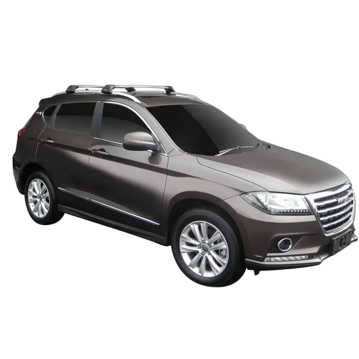 Yakima FlushBar 100 & 105cm Silver Pair (S26Y) To Suit Haval H2 5dr SUV /2015-/On
