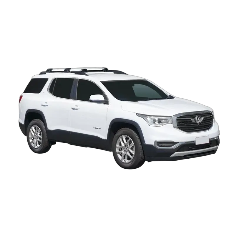 Yakima FlushBar 100 & 105cm Silver Pair (S26Y) To Suit Holden Acadia 5dr SUV 10/2018-/2020