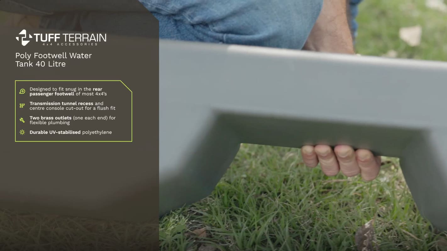 Tuff Terrain 40L Footwell Water TAnk