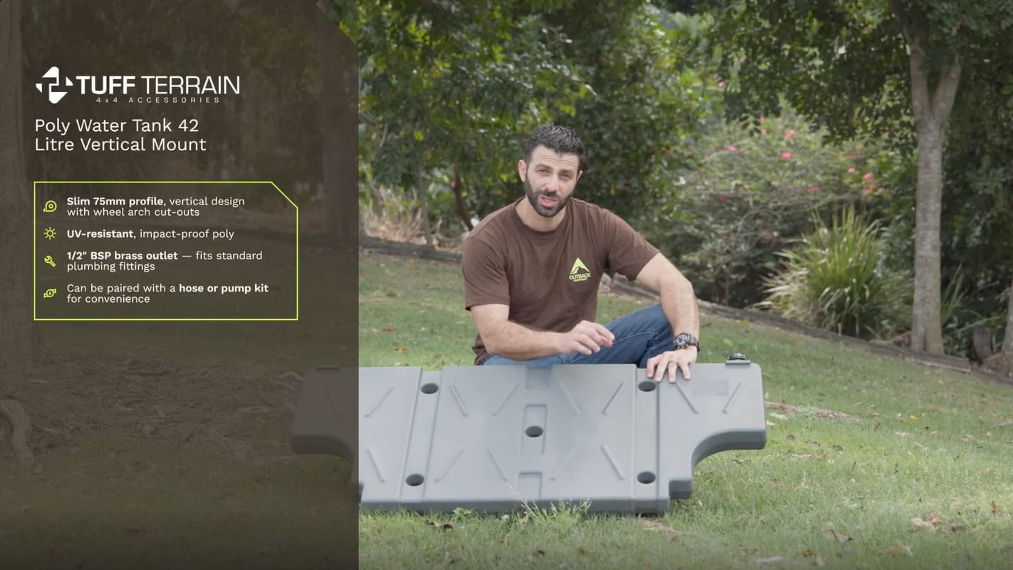 Tuff Terrain 42L water tank for 4wd