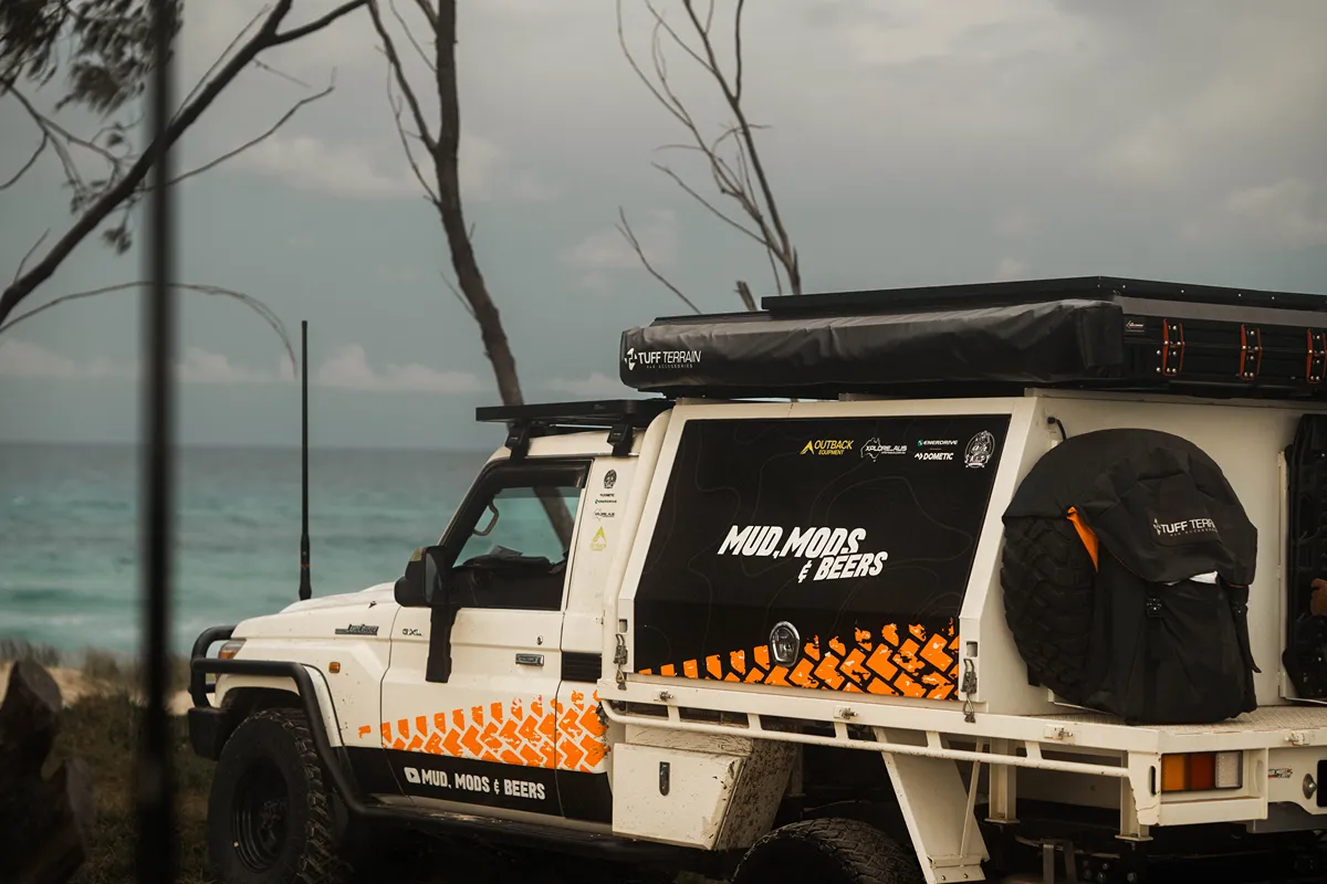 Richard from Mud, Mods and Beers with his 79 Series LandCruiser in Queensland