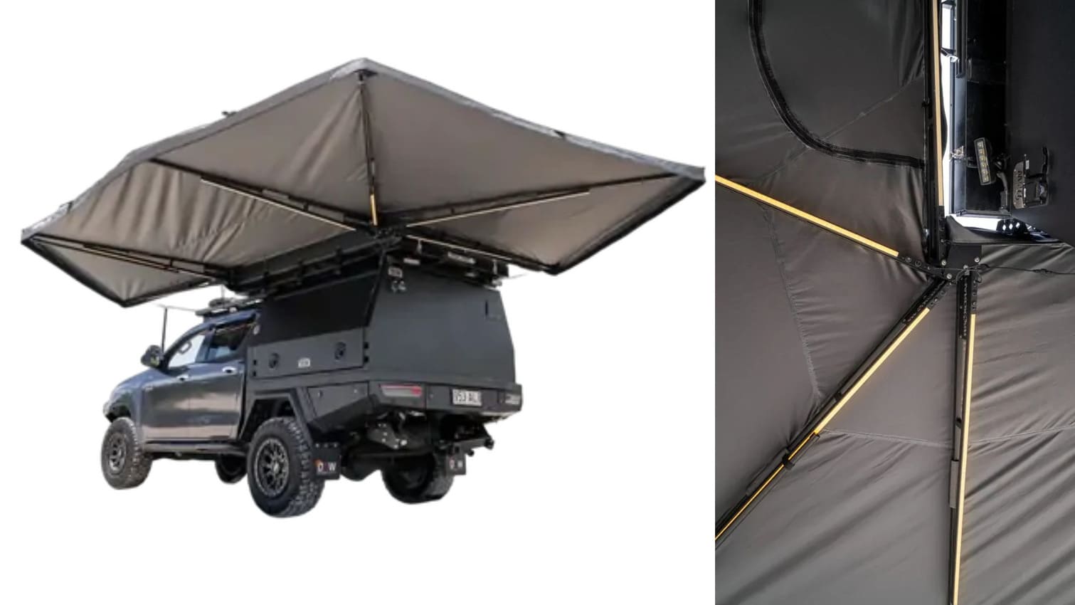 Hard Korr 270-Degree XL D-Zip for Rofotop tent