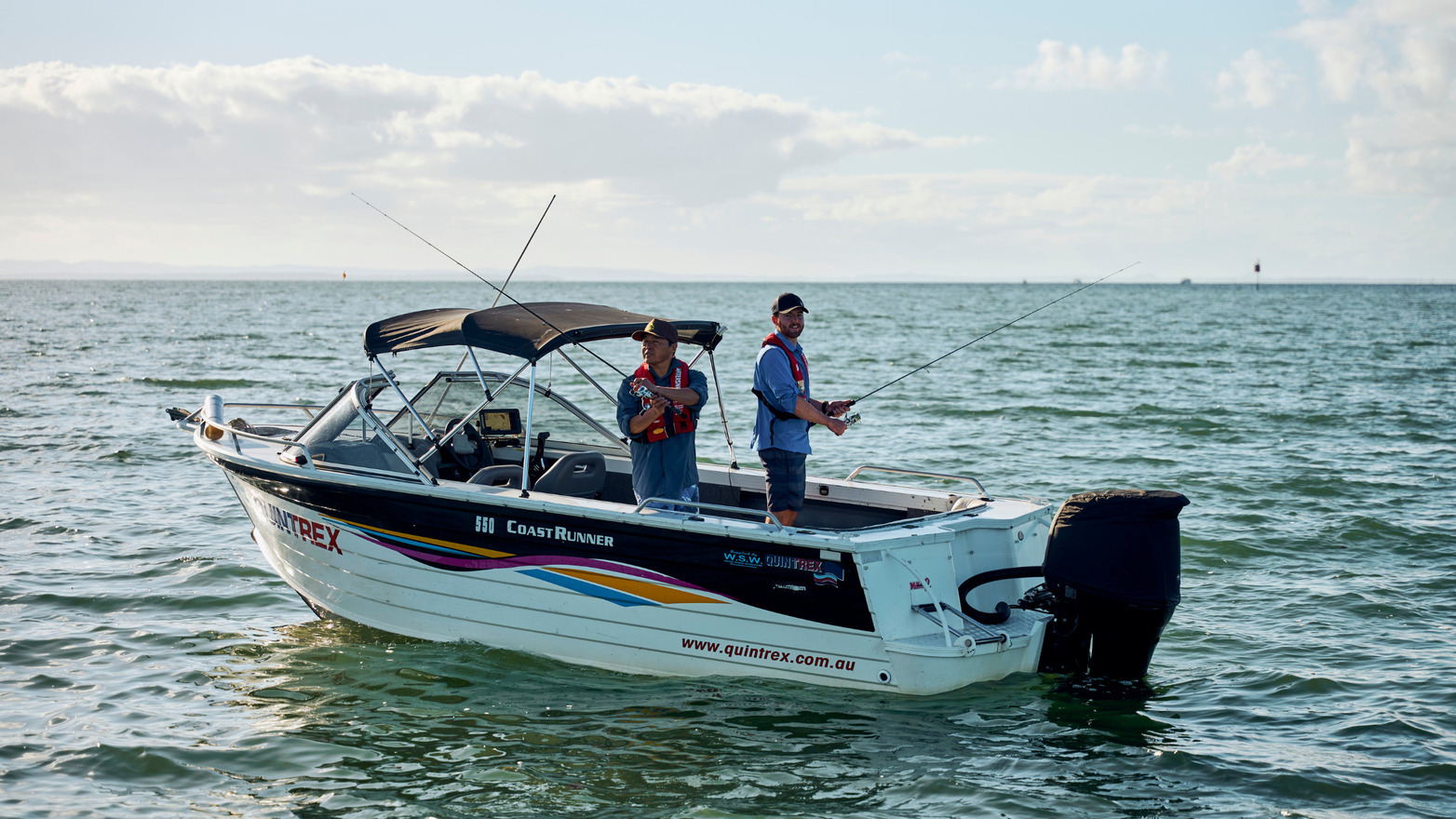 cast a line from a boat for australia day