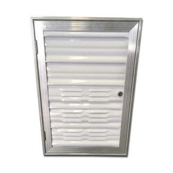 Gas Door For Galvanised Box Mill Frame Left Hand Hinge Smooth White Infil