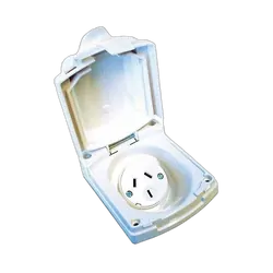 Clipsal (New) External 10A Power Outlet. White V415Vfwe